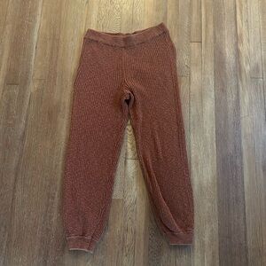 Free People FP Beach Ribbed Linen Blend Joggers